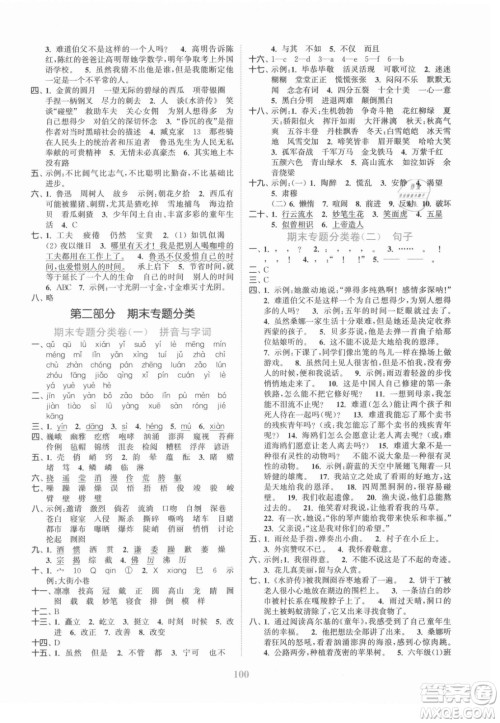 北方妇女儿童出版社2021秋江苏金考卷语文六年级上册人教版答案 北方妇女儿童出版社2021秋江苏金考卷语文六年级上册人教版答案
