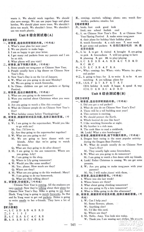 宁夏人民教育出版社2021学霸提优大试卷六年级英语上册江苏国标版答案 宁夏人民教育出版社2021学霸提优大试卷六年级英语上册江苏国标版答案