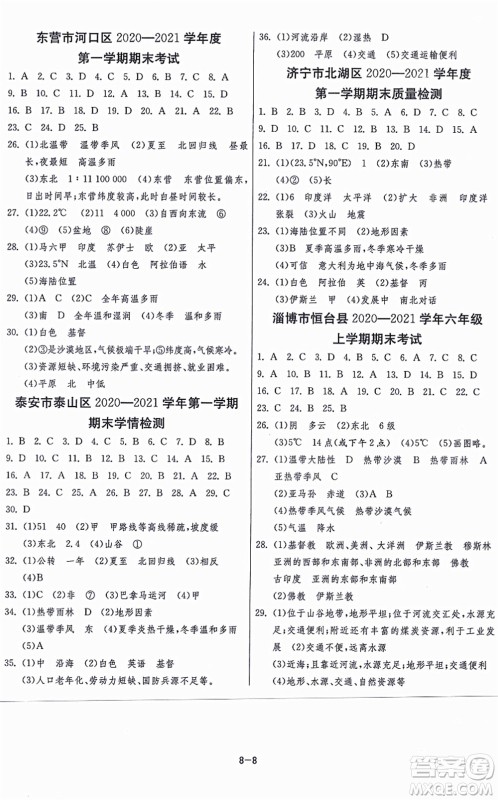 江苏人民出版社2021秋1课3练学霸提优训练六年级地理上册五四制SDJY鲁教版答案 江苏人民出版社2021秋1课3练学霸提优训练六年级地理上册五四制SDJY鲁教版答案