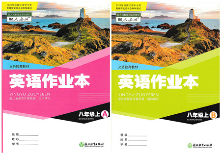 浙江教育出版社2021英语作业本八年级上册AB本人教版答案