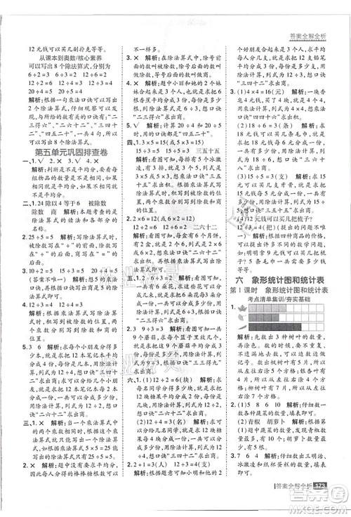黑龙江教育出版社2021考点集训与满分备考二年级数学上册JJ冀教版答案