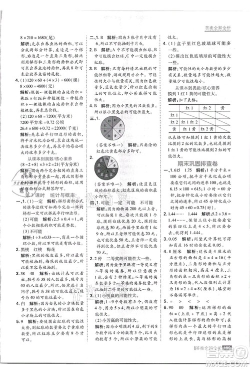 黑龙江教育出版社2021考点集训与满分备考五年级数学上册JJ冀教版答案