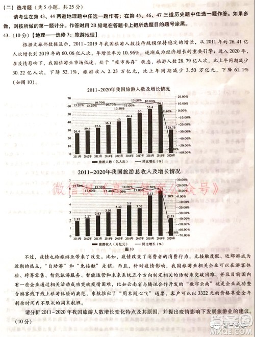 2022届云南三校高考备考实用性联考卷二文科综合试题及答案