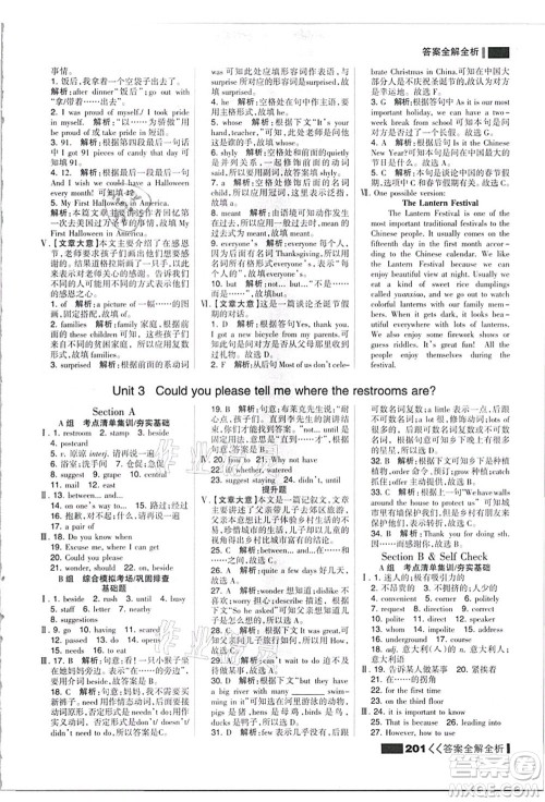 黑龙江教育出版社2021考点集训与满分备考九年级英语全一册上人教版答案