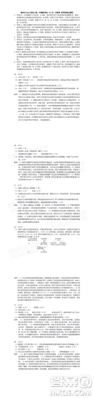 柳州市2022届高三第一次模拟考试理科综合试题及答案 柳州市2022届高三第一次模拟考试理科综合试题及答案