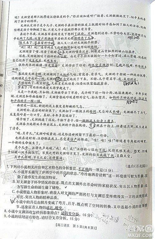 2022届山西金太阳高三11月联考语文试题及答案 2022届山西金太阳高三11月联考语文试题及答案