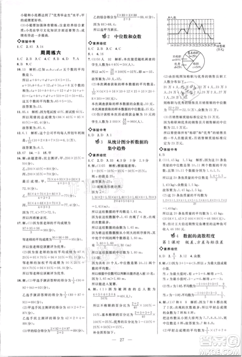 内蒙古少年儿童出版社2021细解巧练八年级数学上册鲁教版参考答案