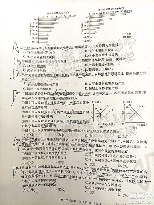 2022届西南四省金太阳高三11月联考文科综合试题及答案 2022届西南四省金太阳高三11月联考文科综合试题及答案