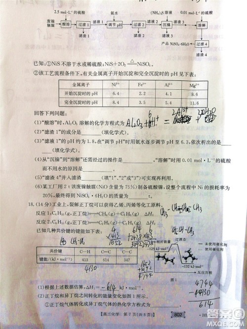 2022届湖南金太阳高三11月联考化学试题及答案