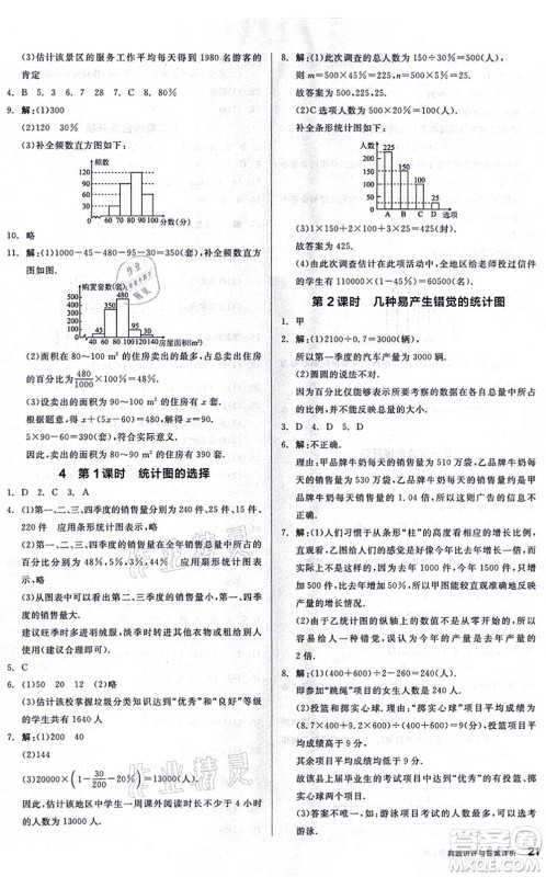 阳光出版社2021练就优等生同步作业七年级数学上册BS北师版答案