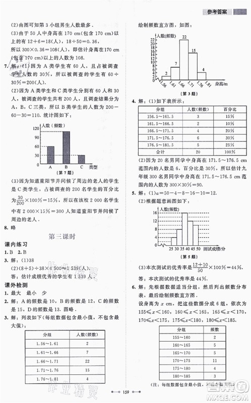 北京师范大学出版社2021伴你学七年级数学上册北师大版答案 北京师范大学出版社2021伴你学七年级数学上册北师大版答案