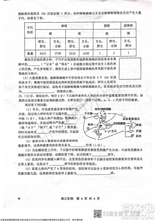 2022届河北金太阳高三12月联考生物试题及答案 2022届河北金太阳高三12月联考生物试题及答案
