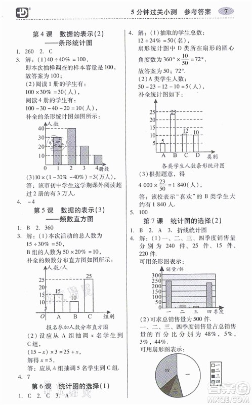 电子科技大学出版社2021零障碍导教导学案七年级数学上册BSSX北师版答案