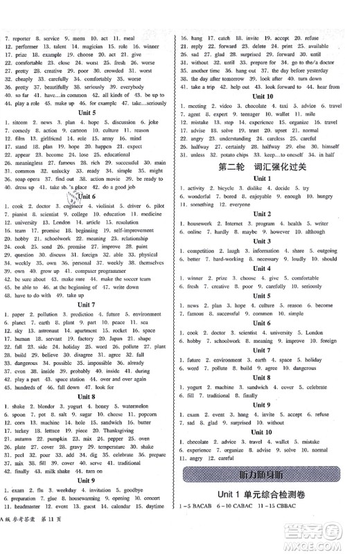 电子科技大学出版社2021零障碍导教导学案八年级英语上册RJYY人教版答案
