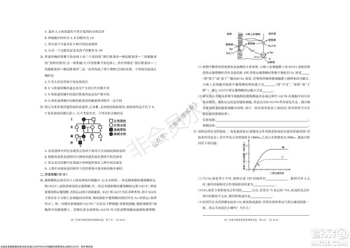 2022届呼和浩特市高三年级质量普查调研考试生物试题及答案 2022届呼和浩特市高三年级质量普查调研考试生物试题及答案