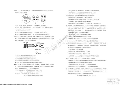 2022届呼和浩特市高三年级质量普查调研考试生物试题及答案 2022届呼和浩特市高三年级质量普查调研考试生物试题及答案