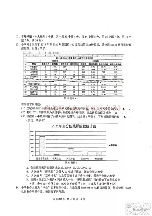 Z20名校联盟2022届高三第二次联考技术试题及答案