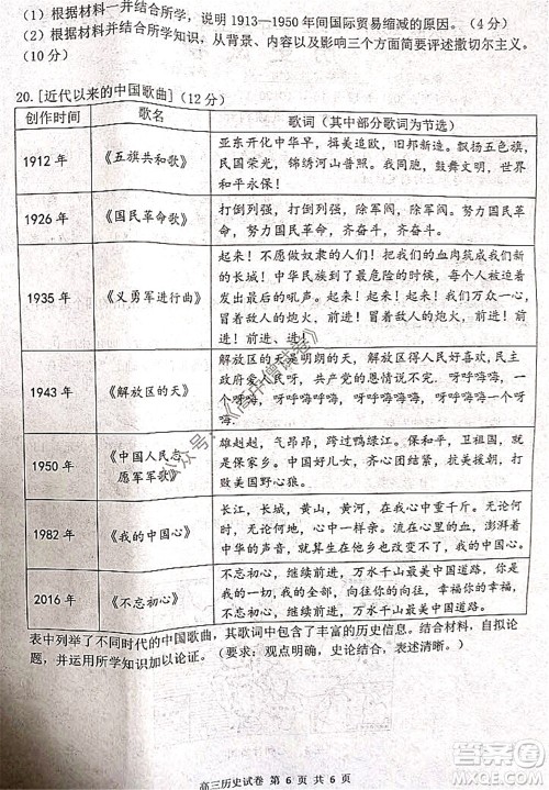 腾云联盟2021-2022学年度上学期高三12月联考历史试题及答案 腾云联盟2021-2022学年度上学期高三12月联考历史试题及答案