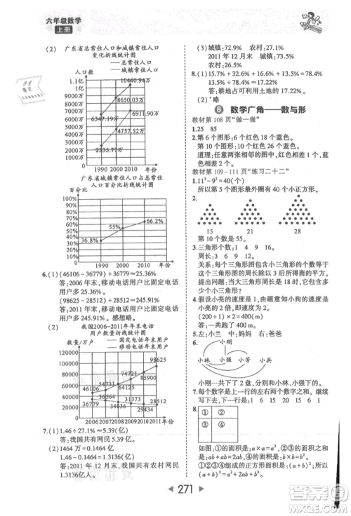 西安出版社2021状元成才路状元大课堂六年级数学上册人教版参考答案 西安出版社2021状元成才路状元大课堂六年级数学上册人教版参考答案
