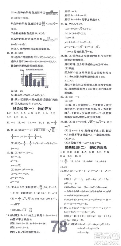辽宁少年儿童出版社2021练重点八年级数学上册HS华师版河南专版答案 辽宁少年儿童出版社2021练重点八年级数学上册HS华师版河南专版答案