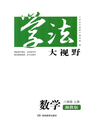 湖南教育出版社2021学法大视野八年级数学上册湘教版答案