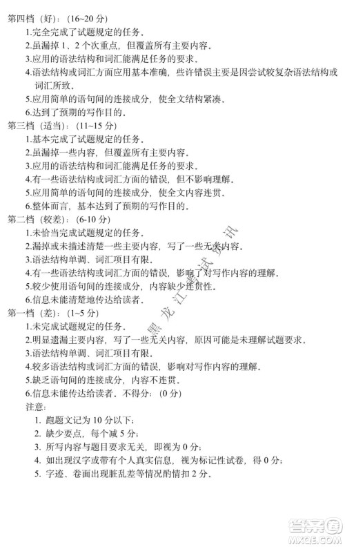 哈三中2021-2022学年高三上学期第四次验收考试英语试卷及答案 哈三中2021-2022学年高三上学期第四次验收考试英语试卷及答案