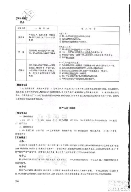 江苏凤凰教育出版社2021凤凰数字化导学稿八年级语文上册统编版参考答案 江苏凤凰教育出版社2021凤凰数字化导学稿八年级语文上册统编版参考答案