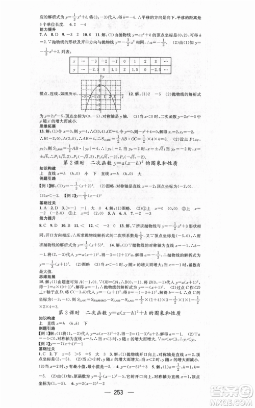 新世纪出版社2021名师测控九年级数学人教版遵义专版参考答案