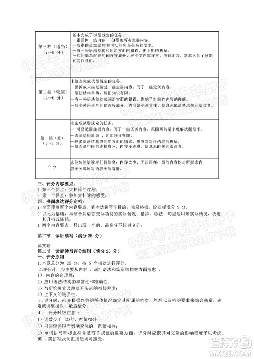 2021-2022学年漳州市高三毕业班第一次教学质量检测英语试题及答案 2021-2022学年漳州市高三毕业班第一次教学质量检测英语试题及答案