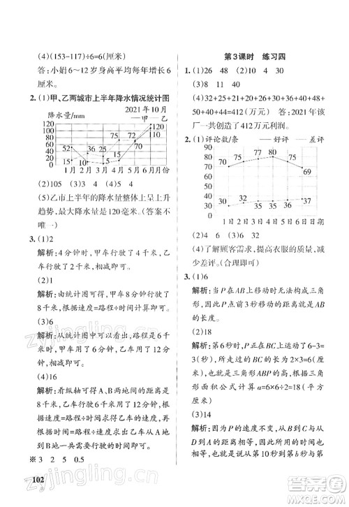陕西师范大学出版总社2022PASS小学学霸作业本五年级数学下册SJ苏教版答案 陕西师范大学出版总社2022PASS小学学霸作业本五年级数学下册SJ苏教版答案