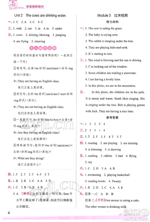 江西人民出版社2022王朝霞创维新课堂同步优化训练六年级下册英语外研版参考答案 江西人民出版社2022王朝霞创维新课堂同步优化训练六年级下册英语外研版参考答案