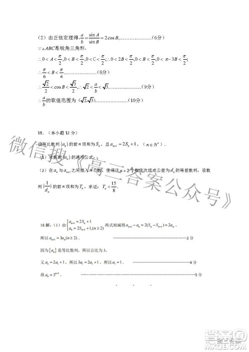 2022年湖北省新高考协作体高三上学期期末考试数学试卷及答案