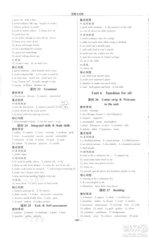 龙门书局2022启东中学作业本八年级英语下册译林版宿迁专版参考答案 龙门书局2022启东中学作业本八年级英语下册译林版宿迁专版参考答案