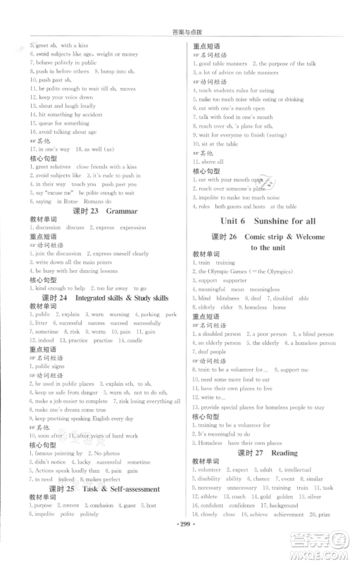 龙门书局2022启东中学作业本八年级英语下册译林版盐城专版参考答案 龙门书局2022启东中学作业本八年级英语下册译林版盐城专版参考答案