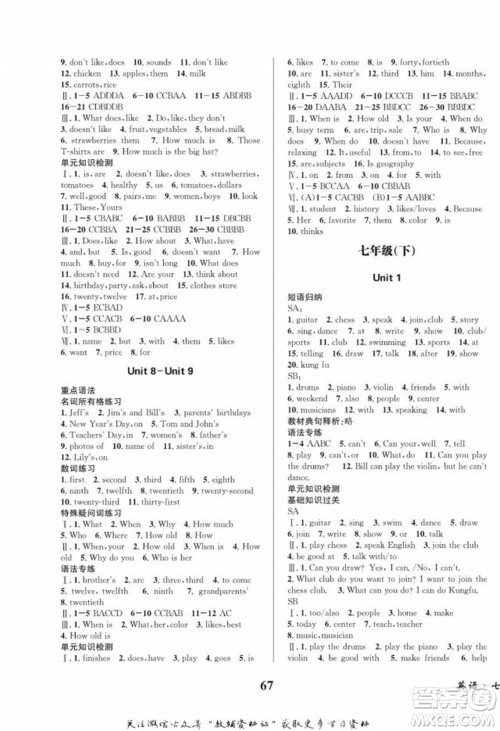 四川师范大学电子出版社2022快乐之星寒假篇七年级英语人教版参考答案 四川师范大学电子出版社2022快乐之星寒假篇七年级英语人教版参考答案