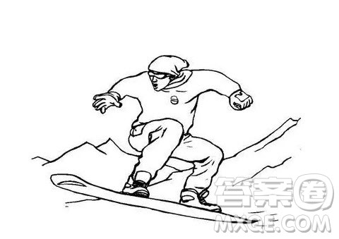 北京冬奥会运动员简笔画 2022冬奥会运动员简笔画