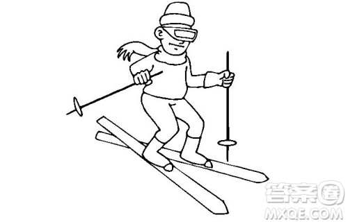 北京冬奥会运动员简笔画 2022冬奥会运动员简笔画 北京冬奥会运动员简笔画 2022冬奥会运动员简笔画