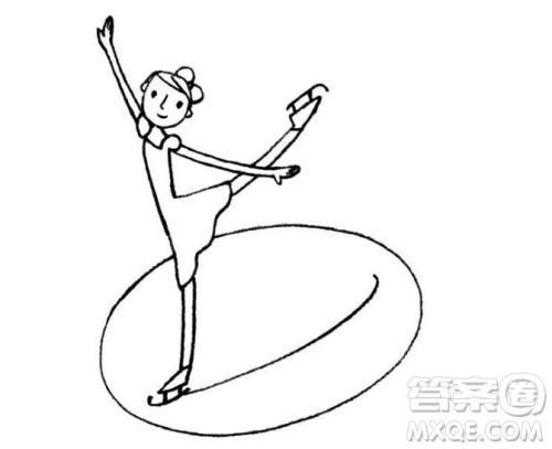 北京冬奥会运动员简笔画 2022冬奥会运动员简笔画