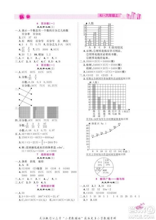 天津人民出版社2022快乐假期寒假作业六年级数学人教版参考答案