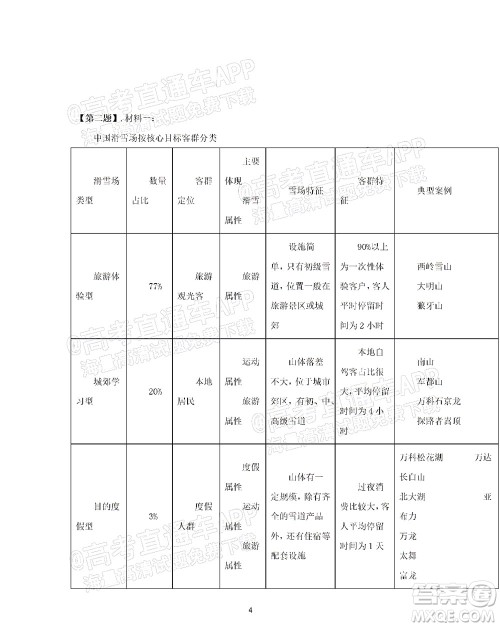 2022届高三冬奥会新题速递语文试题及答案