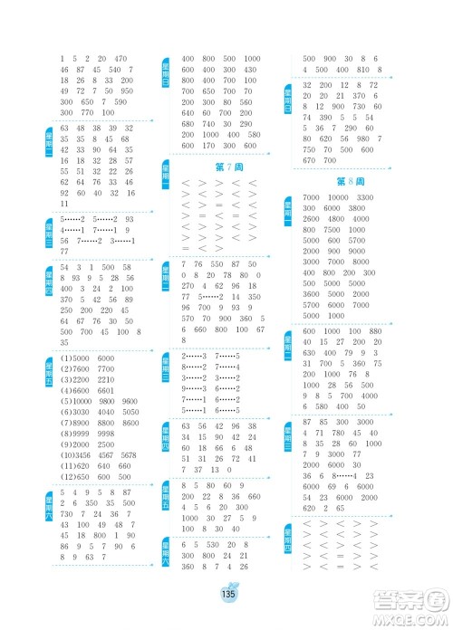 江苏人民出版社2022小学数学计算高手二年级下册JSJY苏教版答案