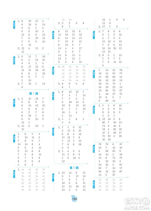 江苏人民出版社2022小学数学计算高手一年级下册RMJY人教版答案