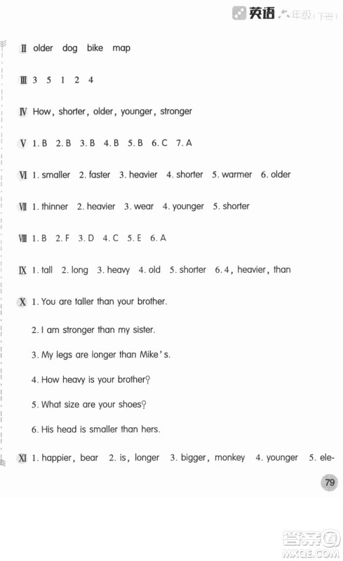 安徽少年儿童出版社2022新编基础训练六年级英语下册人教版答案 安徽少年儿童出版社2022新编基础训练六年级英语下册人教版答案