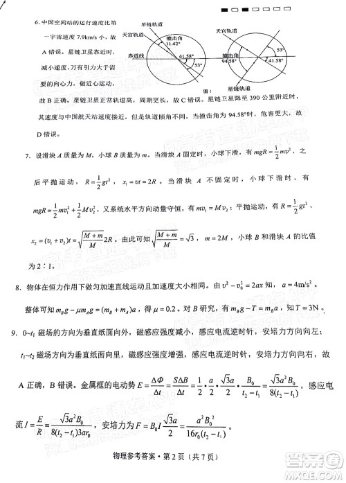 巴蜀中学2022届高考适应性月考卷七物理试题及答案