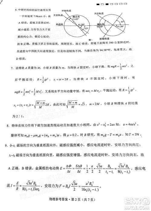 巴蜀中学2022届高考适应性月考卷七物理试题及答案 巴蜀中学2022届高考适应性月考卷七物理试题及答案