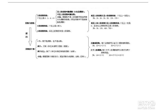 2022五年级下册数学人教版思维导图