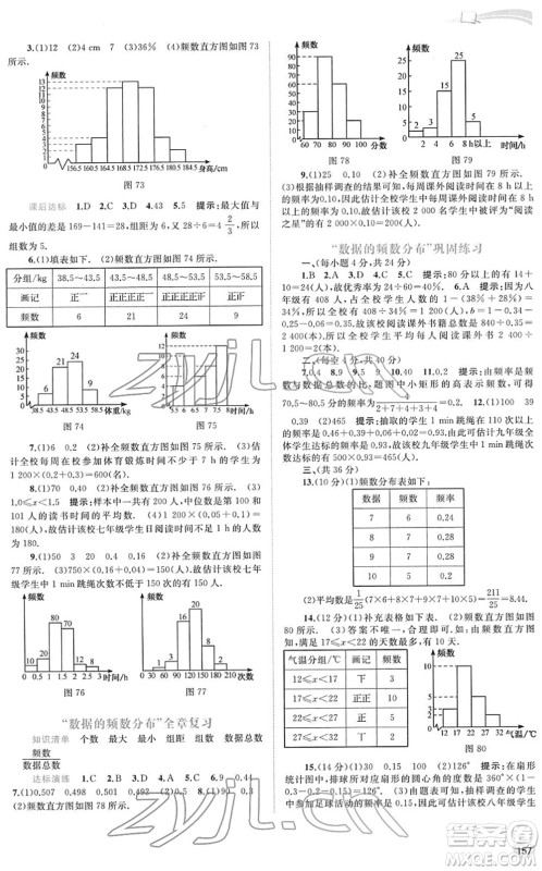 广西教育出版社2022新课程学习与测评同步学习八年级数学下册湘教版答案
