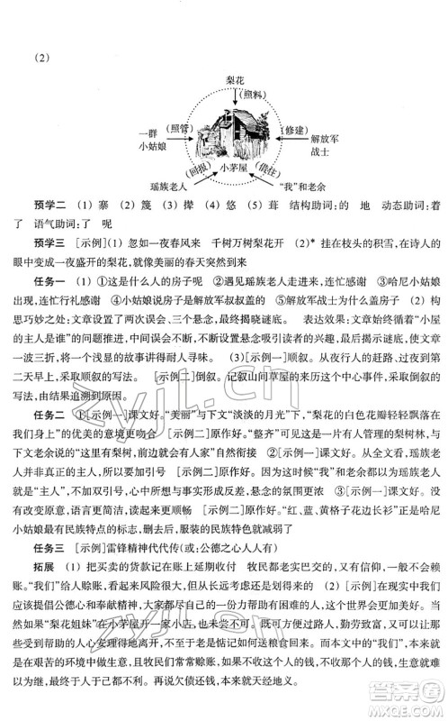 浙江教育出版社2022语文作业本七年级下册人教版答案 浙江教育出版社2022语文作业本七年级下册人教版答案