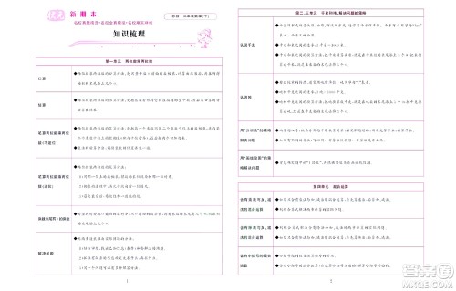 北京联合出版社公司2022状元新期末数学三年级下SJ苏教版答案