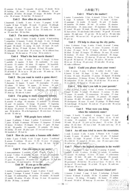 陕西人民教育出版社2022中考总复习导与练英语通用版四川专用参考答案 陕西人民教育出版社2022中考总复习导与练英语通用版四川专用参考答案